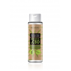 CLEANSING MICELLAR LIQUID WITH NATURAL HEMP OIL WITH CBD